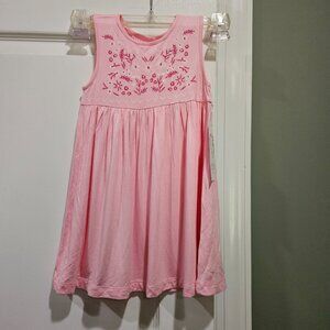 Design History Girl's 3T Floral Print‎ Bodice Pink Dress NWT